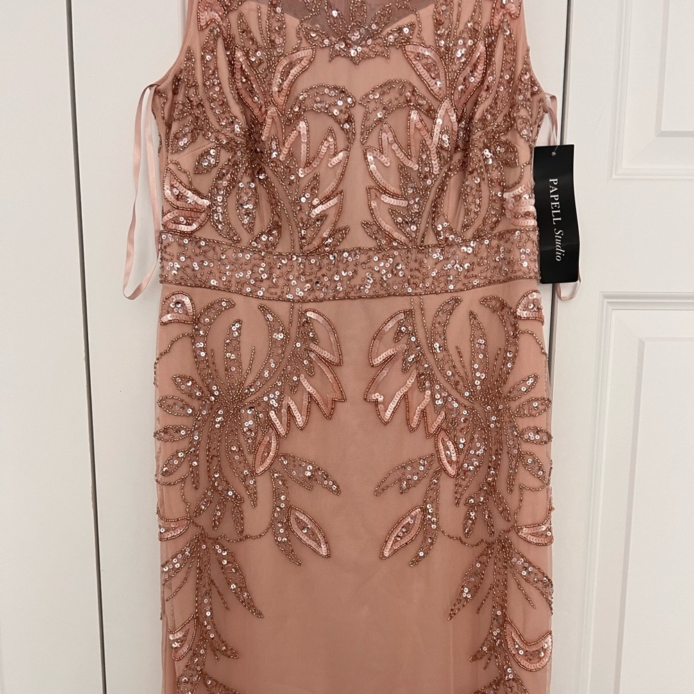 Adrianna Papell Column Gown - Picture 4 of 9